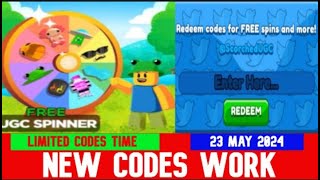 NEW CODES MAY 23, 2024 NEW ITEM! FREE UGC SPINNER! ROBLOX  LIMITED CODES TIME