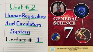 Grade 7 Unit 2 Human Respiratory and circulatory system lesson #generalscience #books #lecture1