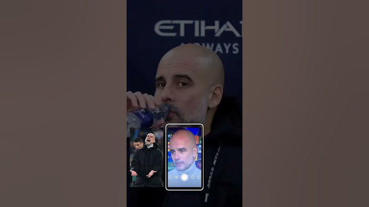 Pep Guardiola appeared to have injured his face and head after Man City- Feyenoord draw