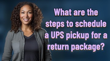 What are the steps to schedule a UPS pickup for a return package?