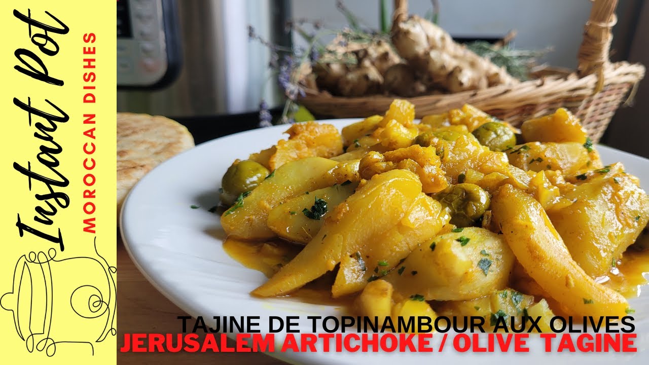 Jerusalem Artichoke Olives Tagine _ Tajine de Topinambour aux olives