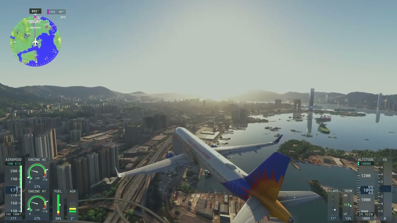 ATERRIZANDO EN KAI TAY HONG KONG