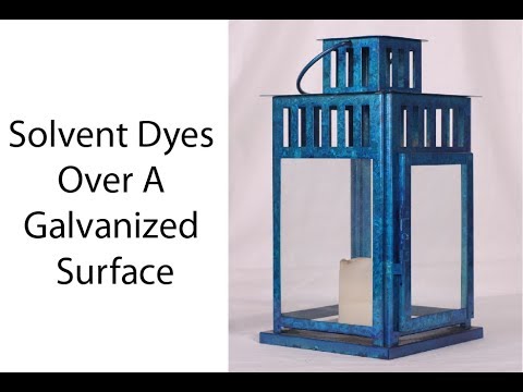 Solvent Dyes Over A Galvanized