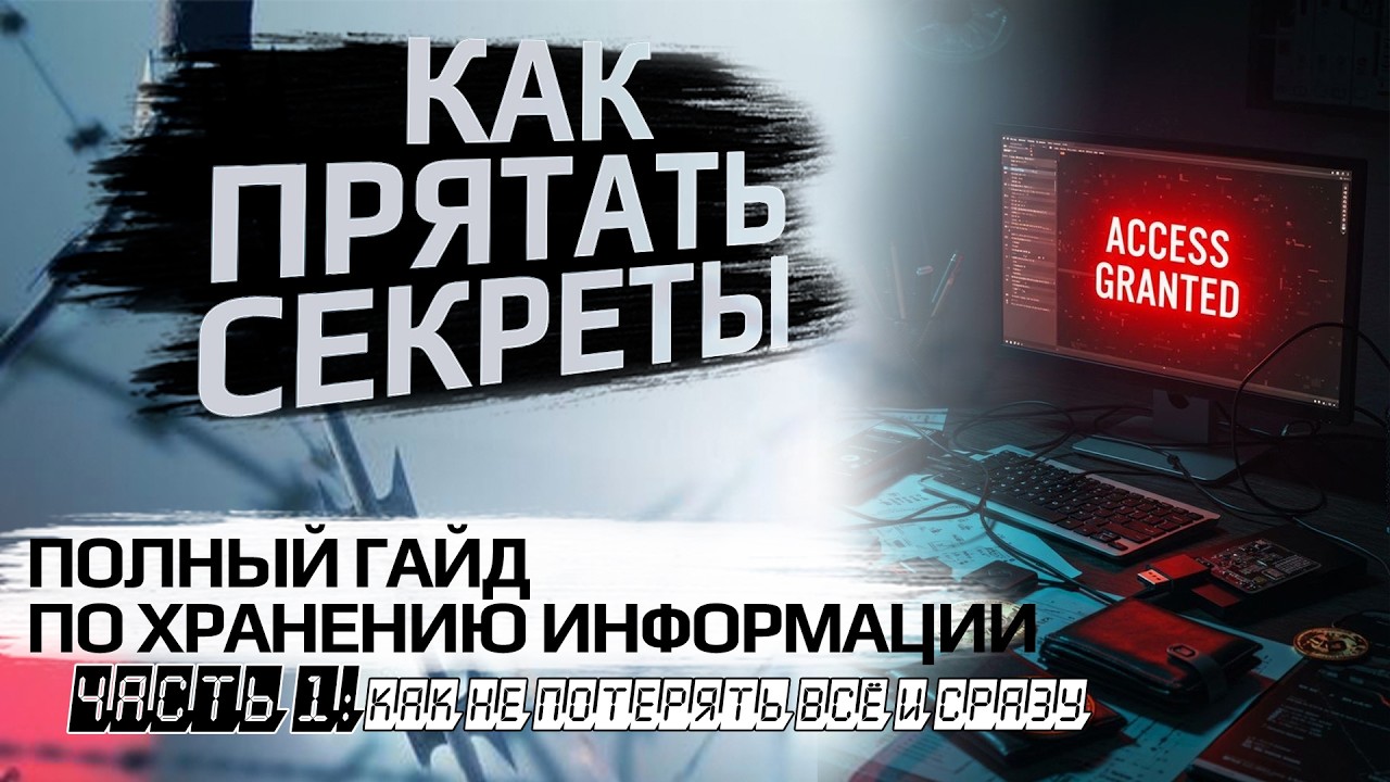 КАК ПРЯТАТЬ СЕКРЕТЫ. Полный ГАЙД по хранению информации. Часть 1