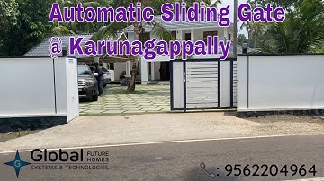 Automatic Sliding Gate installed at Karunagappally, Kollam | Remote Controlled | 📞9562204964