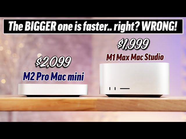 M2 Pro Mac mini vs M1 Max Mac Studio: We Didn't Expect THIS.. class=