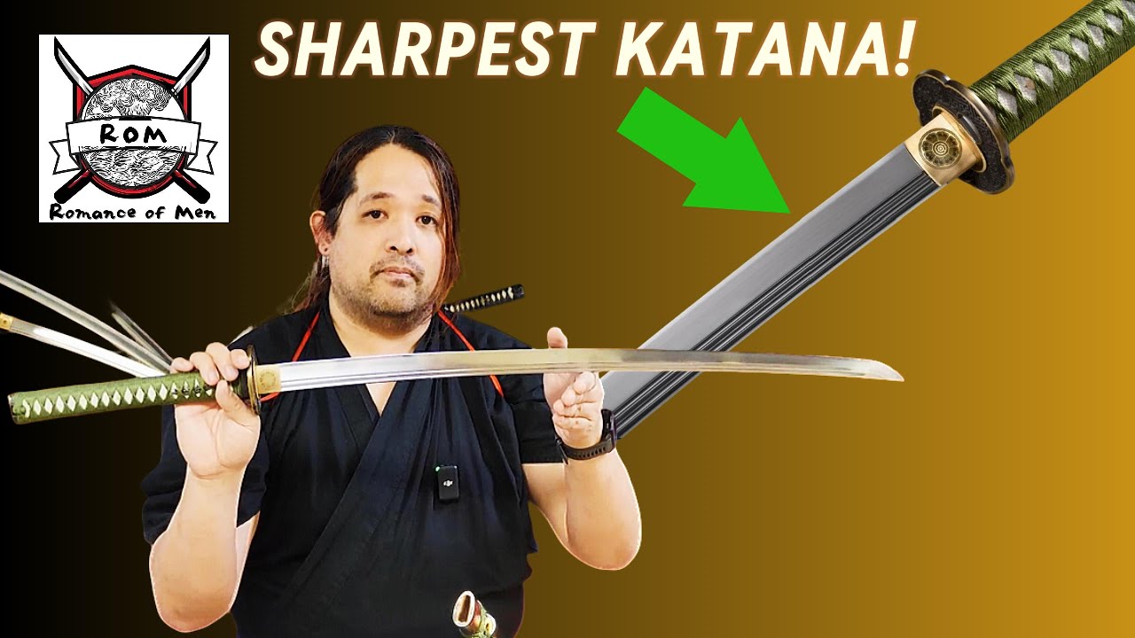 My sharpest Katana | Test Cutting on Bamboo | Romance of Men Fukyo Katana Review