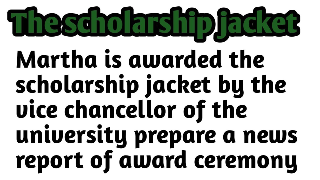 The Scholarship Jacket Summary1