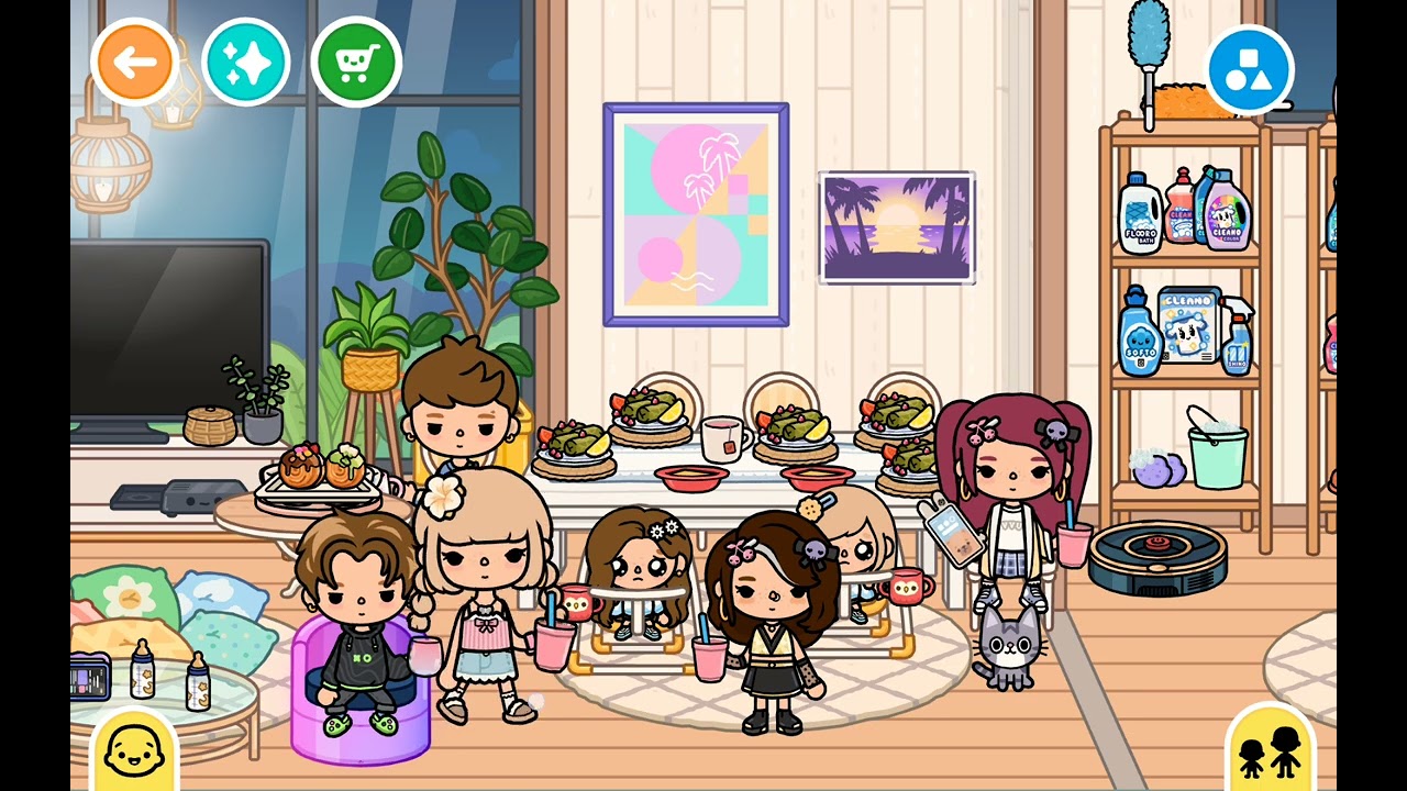 DAİSY VE NAZ GECE GİZLİCE ABUR CUBUR YEDİLER👀👀👀/@TOCALİSAMM 🎀/@tocaboca 