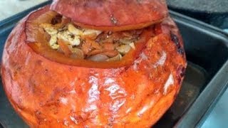Гарбуз запечений в духовці з куркою | Тыква запеченная в духовке с курицей Гарбуз запечений в духовці з куркою | Тыква запеченная в духовке с курицей