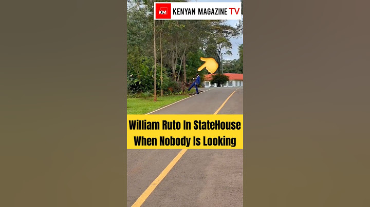President William Ruto Walking in State House as he finishes a cup of tea with no sugar to a meeting