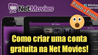 Como criar uma conta gratuita na Net Movies! screenshot 1