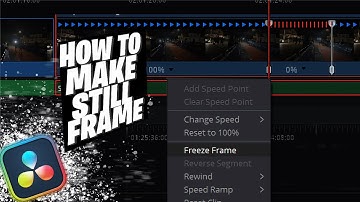 How to Make a FREEZE FRAME in Davinci Resolve - EASY Tutorial