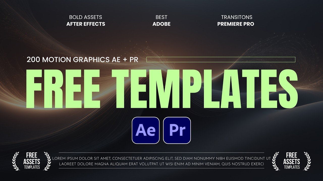200 FREE Motion Graphic Templates for After Effects & Premiere Pro - YouTube 200-free-motion-graphic-templates-for-after-effects-premiere-pro-youtube