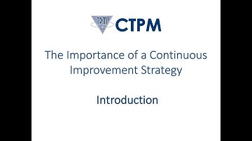 Continuous Improvement Strategy Introduction