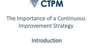 Continuous Improvement Strategy Introduction