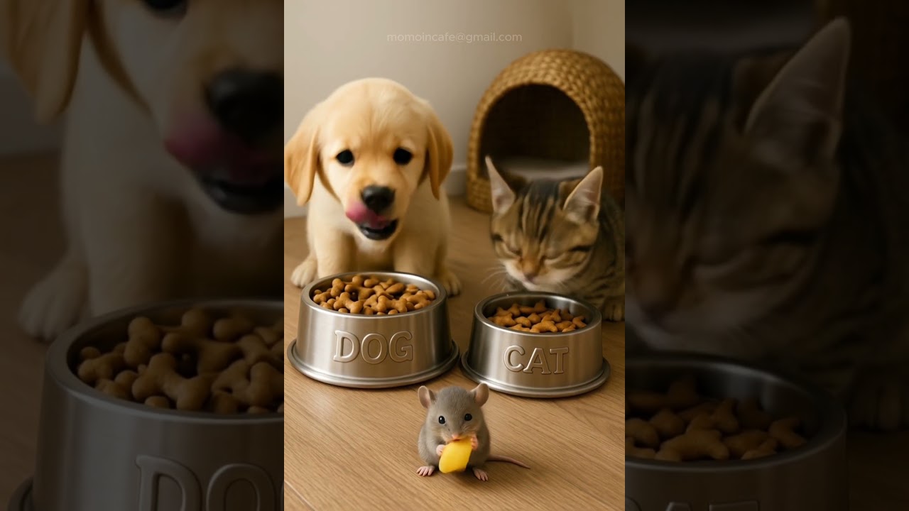 Furry Friends' Mealtime!