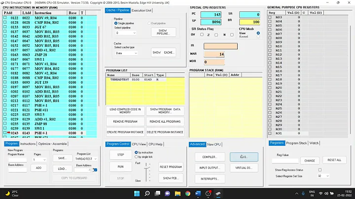 Multi-Threading Simulation | CPU-OS Simulator
