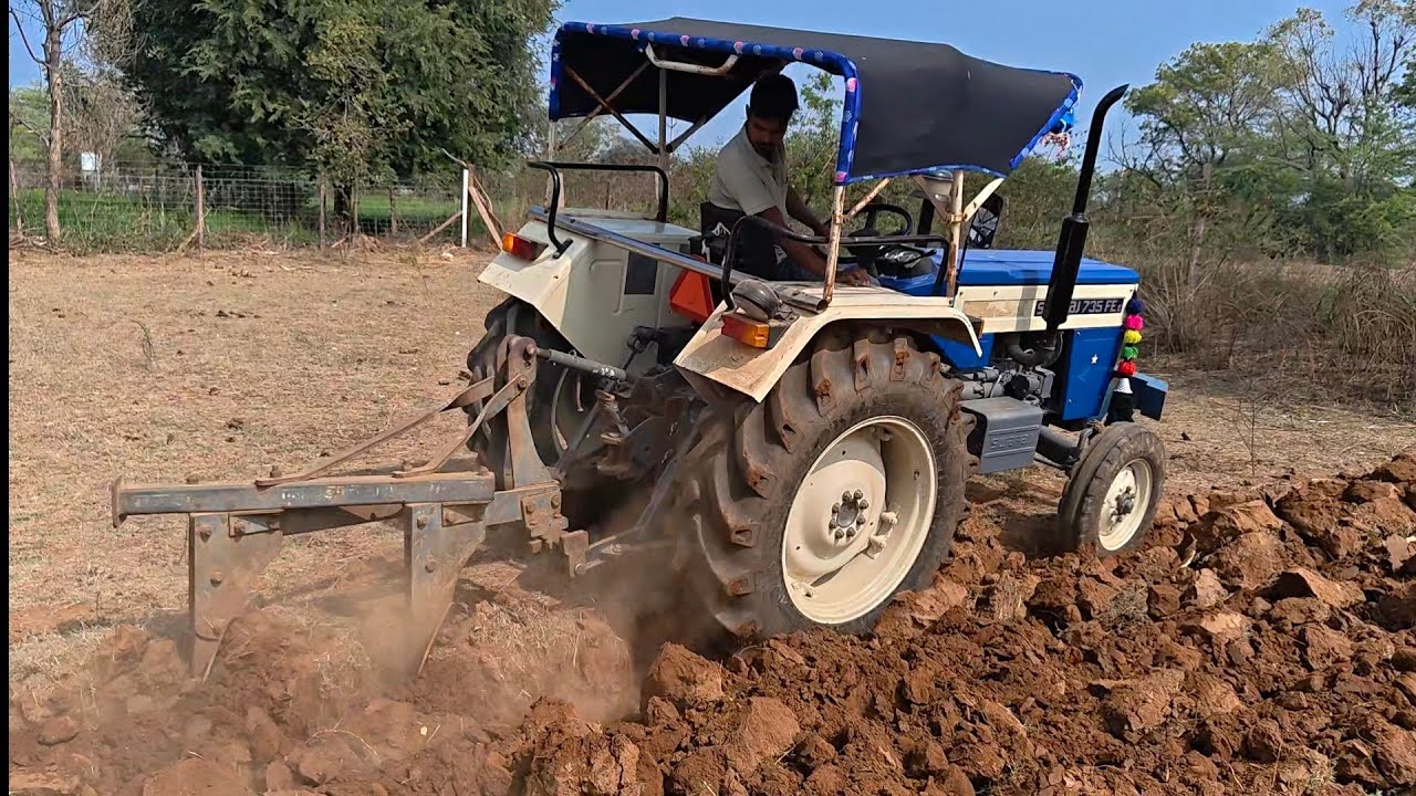 Swaraj 735FEe plau performance slow RPM 👌#videos #swarajshop 