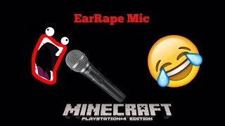 Minecraft PS4 | My friend with the EarRape mic!