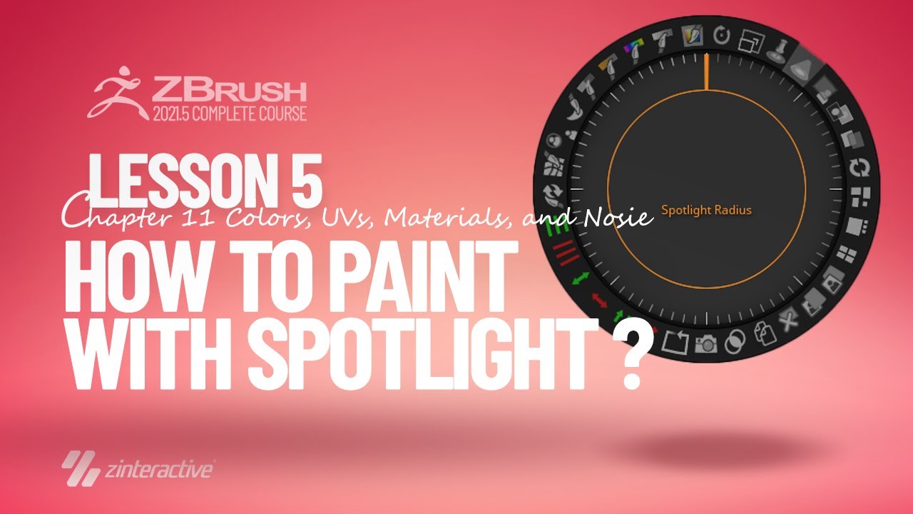 how to use spotlight zbrush