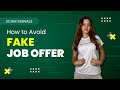 How to know if your job offer is fake  canada job bank