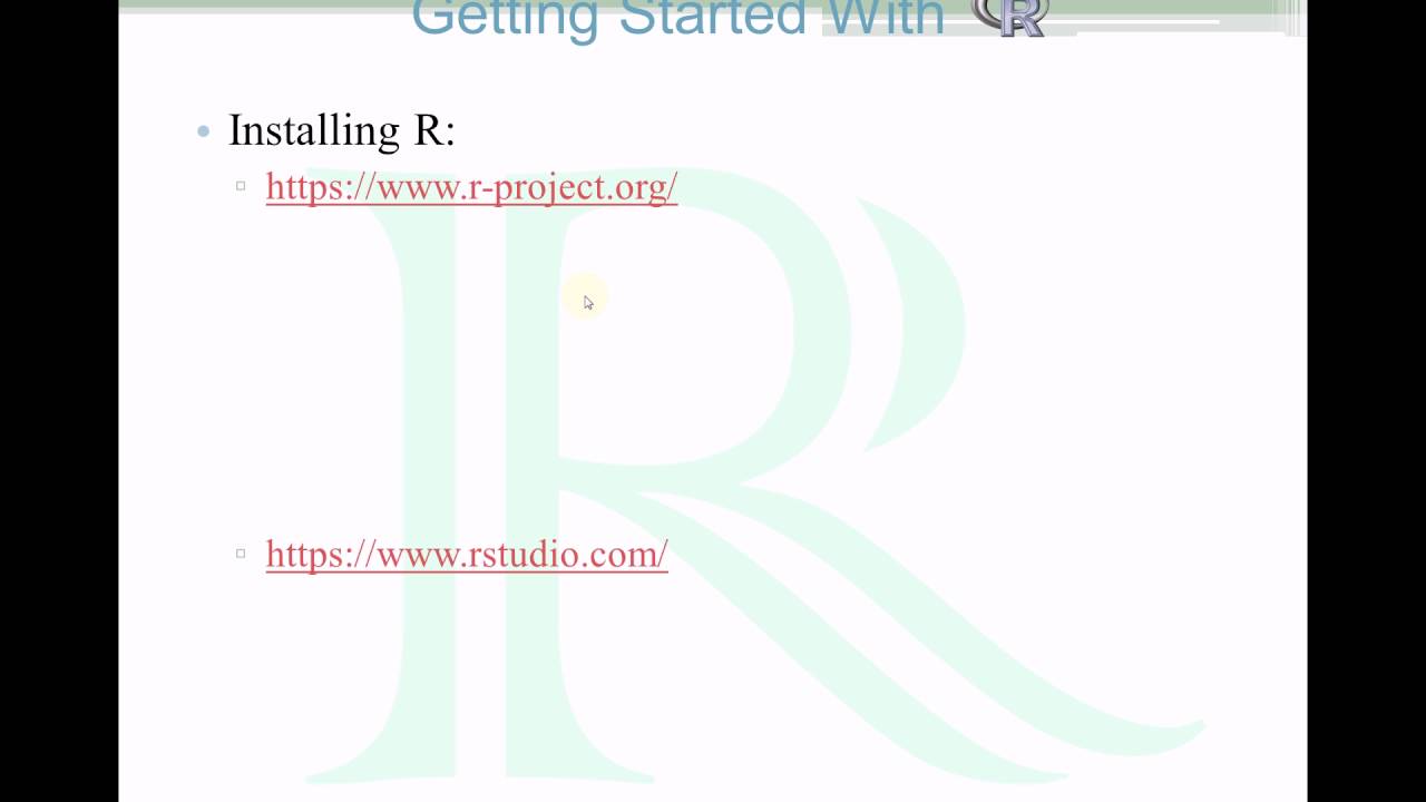 Introduction to R programming Lesson 1 - YouTube