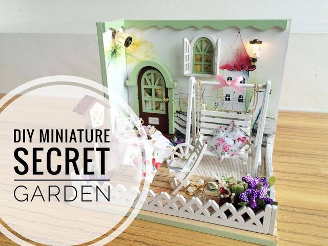 DIY Miniature Secret Garden Kit ('秘密花园' DIY 迷你小屋) - YouTube