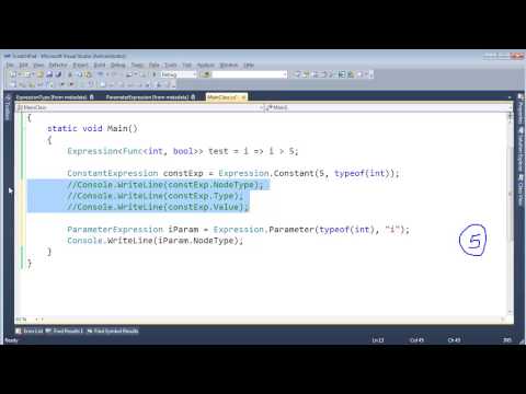 C# Picking Apart Expression Trees - ParameterExpression