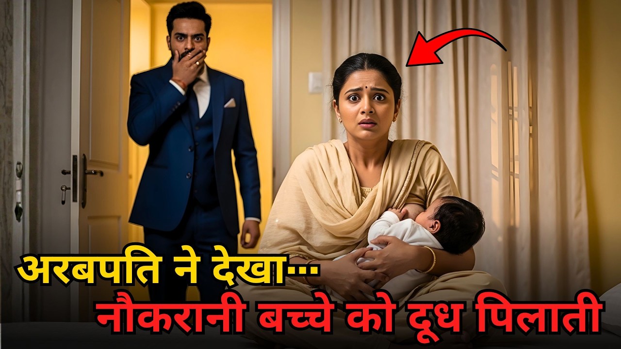 करोड़पति ने नौकरानी को अपने बच्चे को दूध पिलाते देखा, फिर जो हुआ सब हैरान रह गए