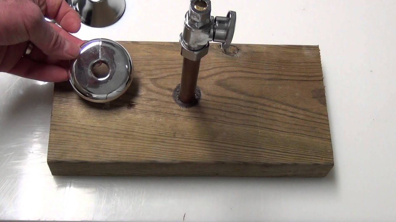 A split flange to cover the hole under your sink or basin