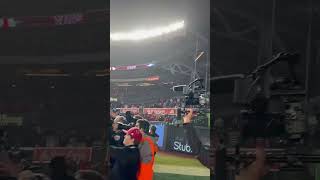 Here’s the #Rutgers Football team singing the alma mater following the Pinstripe Bowl victory.