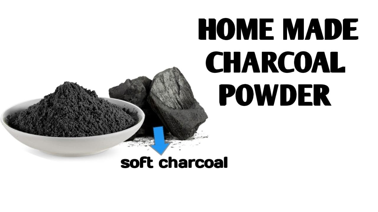 How to make charcoal powder at home I Home made charcoal powder - YouTube