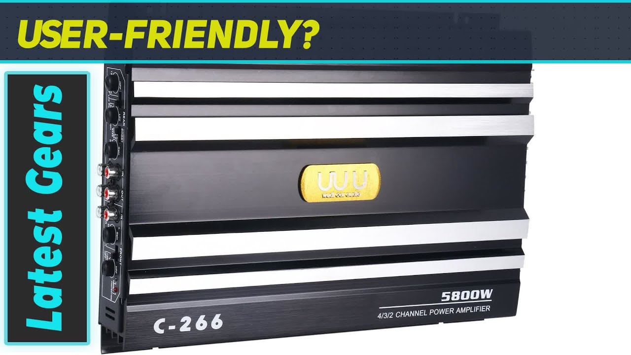 обзор Автомобильный 4-канальный усилитель мощности Yaeccc C-266: раскройте аудиопотенциал вашего ...