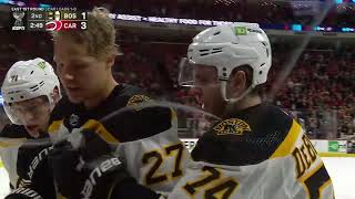 Hampus Lindholm Leaves Game After Hit From Andrei Svechnikov