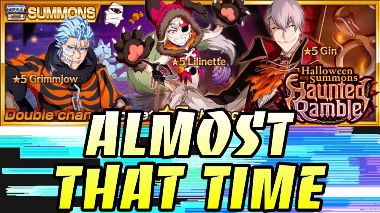 HALLOWEEN GIN, GRIMMJOW & HALLOWEEN BLEACH BRAVE SOULS