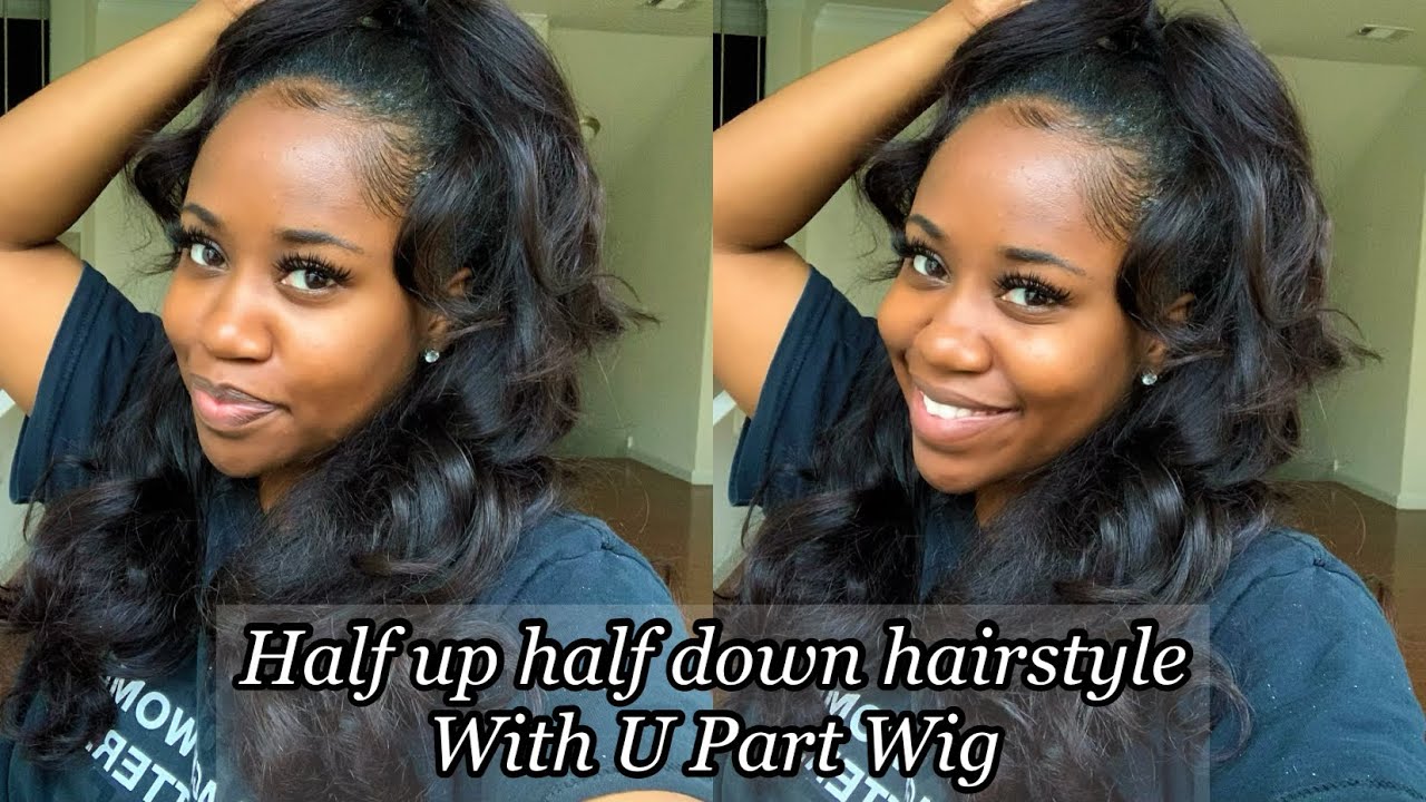 HOW TO: HALF UP HALF DOWN HAIRSTYLE ON SHORT RELAXED HAIR - thptnganamst.edu.vn