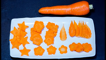 Cách Cắt Tỉa Cà Rốt Trang Trí Món Ăn | AV Cắt Tỉa Rau Củ Quả