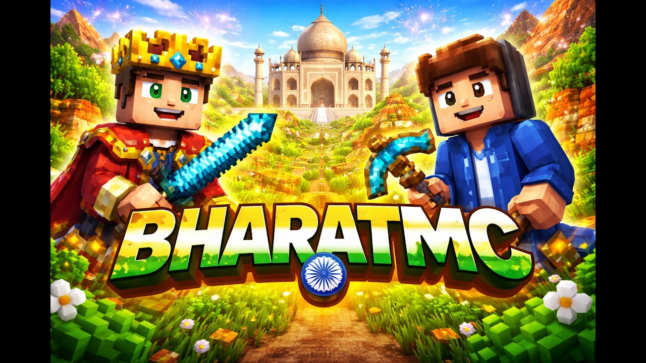 Playing in BharatMC One of the best minecraft server @BharatMCNetwork # ...
