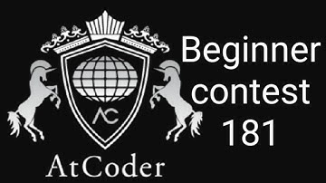 At Coder Beginner Contest 181 solution