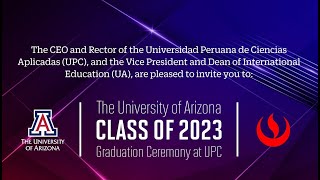 The University of Arizona: Class of 2023 Graduation Ceremony at UPC | UPC TV