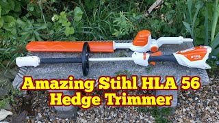 Amazing Stihl HLA 56 Hedge Trimmer, AK20 Battery, AL301 Battery Charger, Unboxing, Assembly, Use