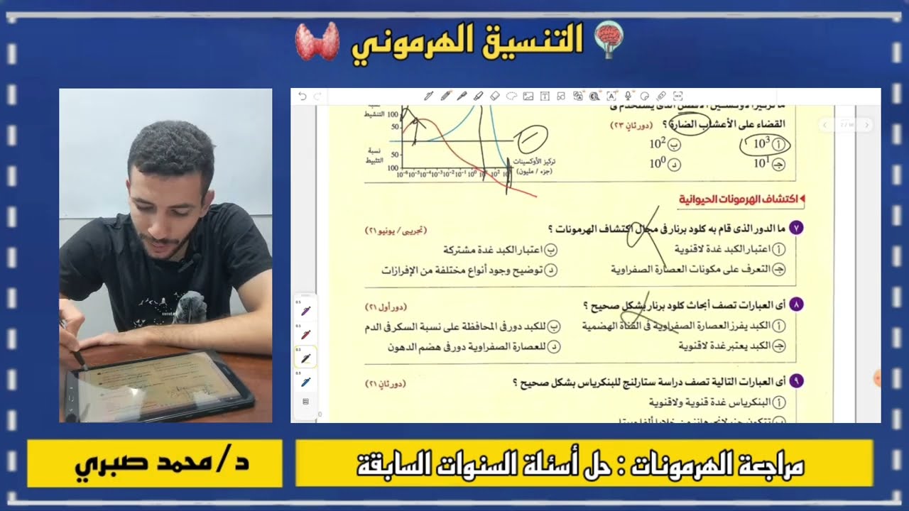 ثانوية عامة 2026 حل أسئلة السنوات السابقة على التنسيق الهرموني #ثانوية_عامة 2026