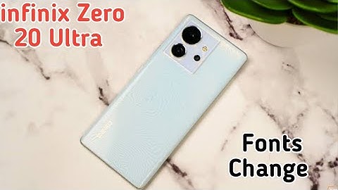 Font Setting In Infinix Zero 20 Ultra, Font Size Change In Infinix Zero 20 Ultra, How To