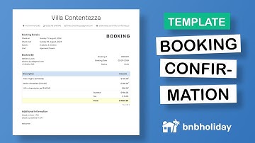 Booking Confirmation Template | Create a Booking Confirmation in 3 MINUTES