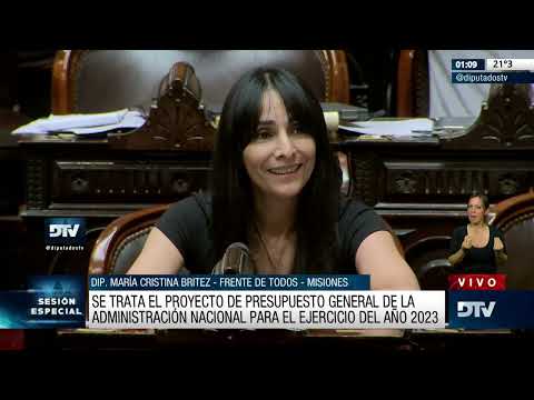 Diputada Britez, María Cristina - Sesión 25-10-2022