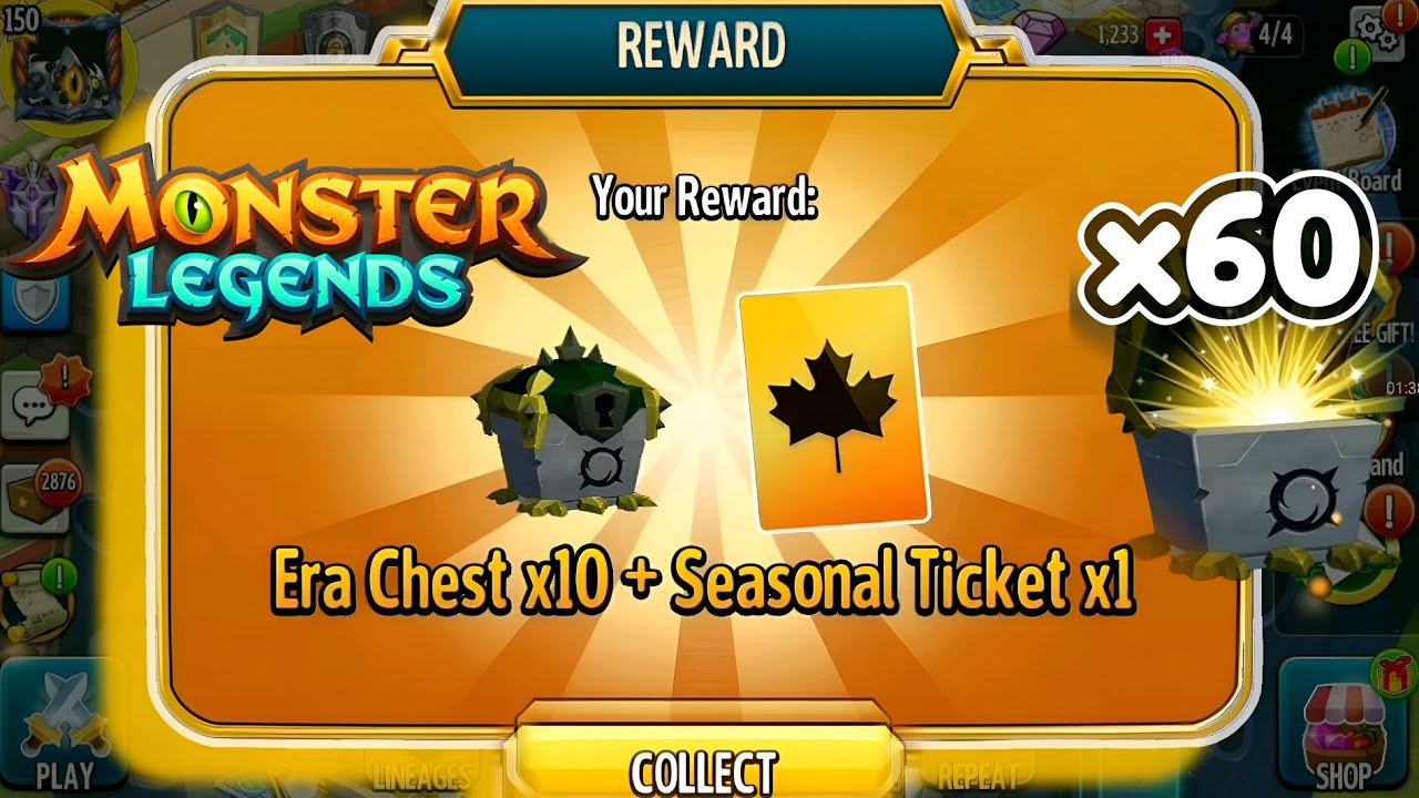 FREE CHESTS: 60 Free Era Chests | Links in Description (Monster Legends)
