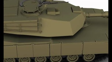 3D Model : M1A2 Abrams Tank