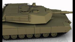 3D Model : M1A2 Abrams Tank