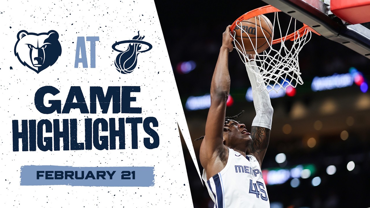 Memphis Grizzlies Highlights vs. Miami Heat (2/21/26)